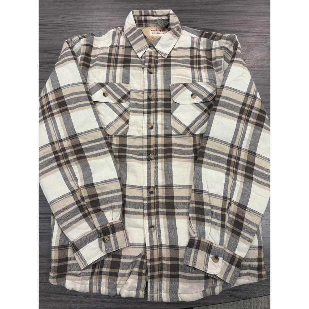 Wrangler‎ Authentics Sherpa Lined Flannel Shirt Jacket NWT Small S Plaid